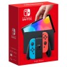 Nintendo Switch OLED (неоновый синий / неоновый красный) (ASIA)