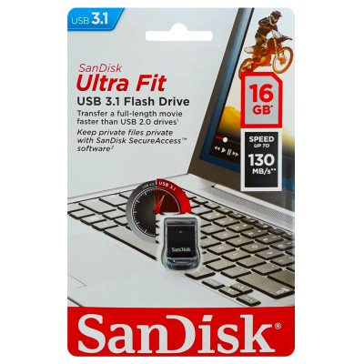Флэш Накопитель SanDisk Ultra Fit USB 3.1 16 GB