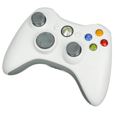 Джойстик Wireless Белый (оригинал) (Xbox 360) Б.У.