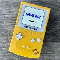 Gameboy Color (IPS Laminated Screen v.2.0 FunnyPlaying) Жёлто - белый